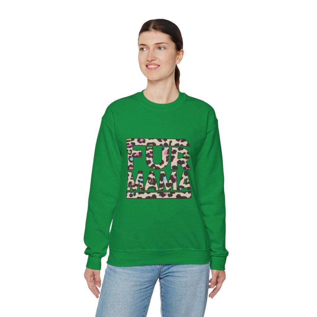 Fur Mama Rainbow Animal Print Sweatshirt