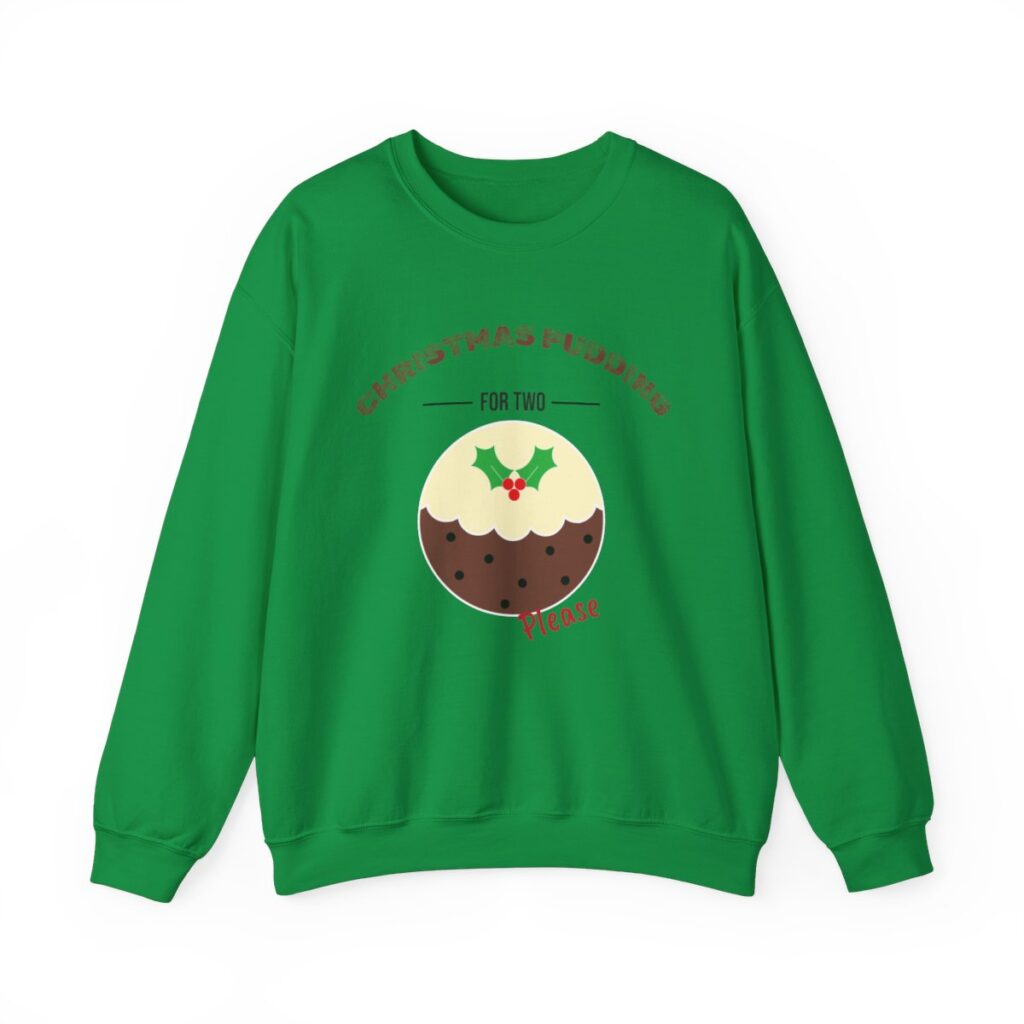 Christmas Pudding for Two Pregnancy Announcement Sweatshirt