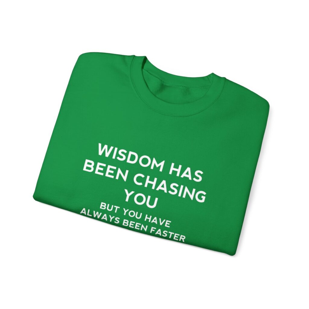 Chasing Wisdom Funny Sweatshirt