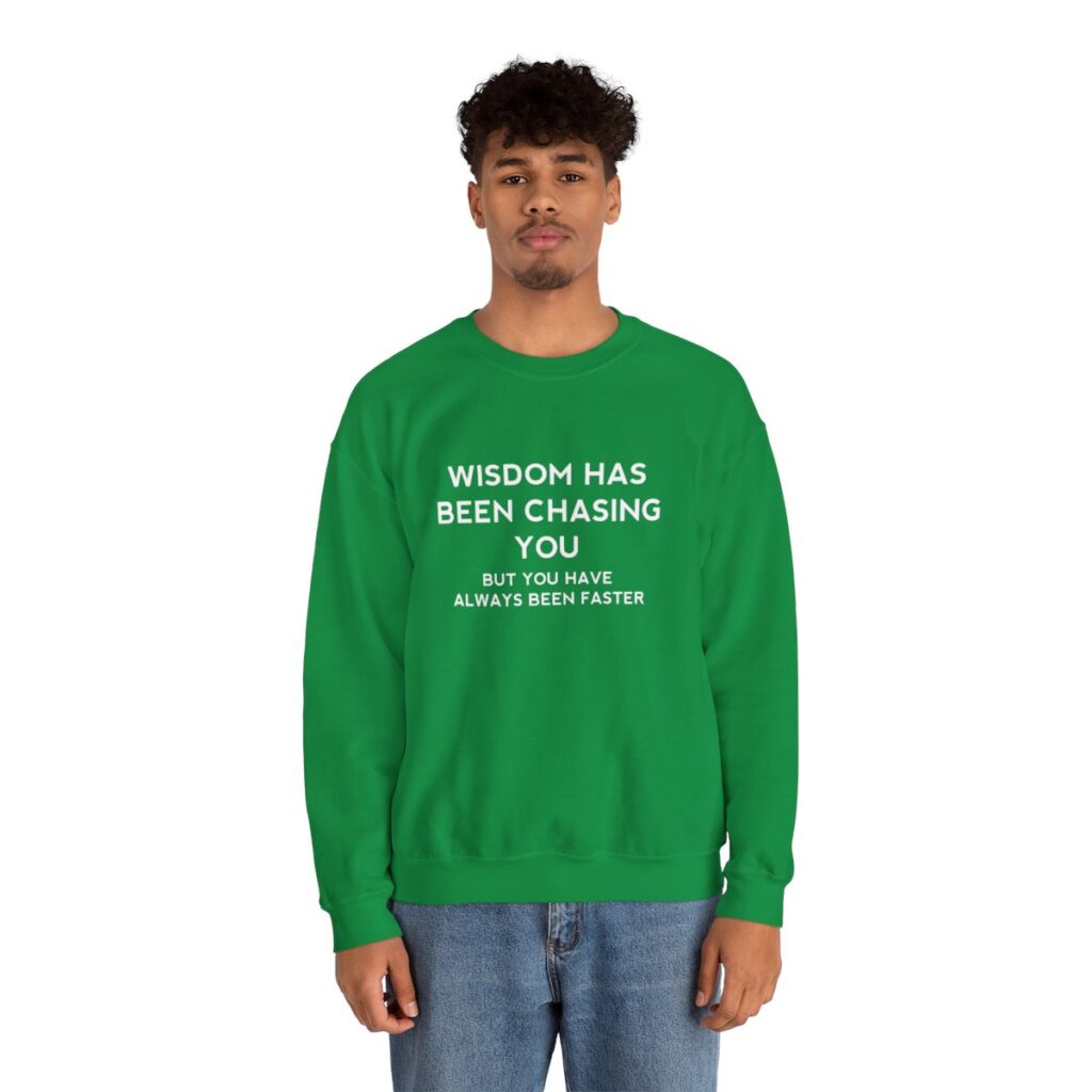 Chasing Wisdom Funny Sweatshirt