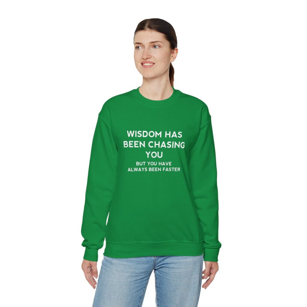 Chasing Wisdom Funny Sweatshirt