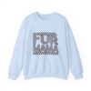 Fur Mama Checkerboard Racing Print Sweatshirt