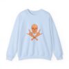 Orange Skull and Crossbones Sweatshirt