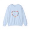 Vintage Pink Pumpkin Hearts Sweatshirt