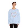 Vintage Pink Pumpkin Hearts Sweatshirt