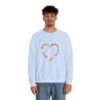 Vintage Pink Pumpkin Hearts Sweatshirt