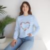 Vintage Pink Pumpkin Hearts Sweatshirt