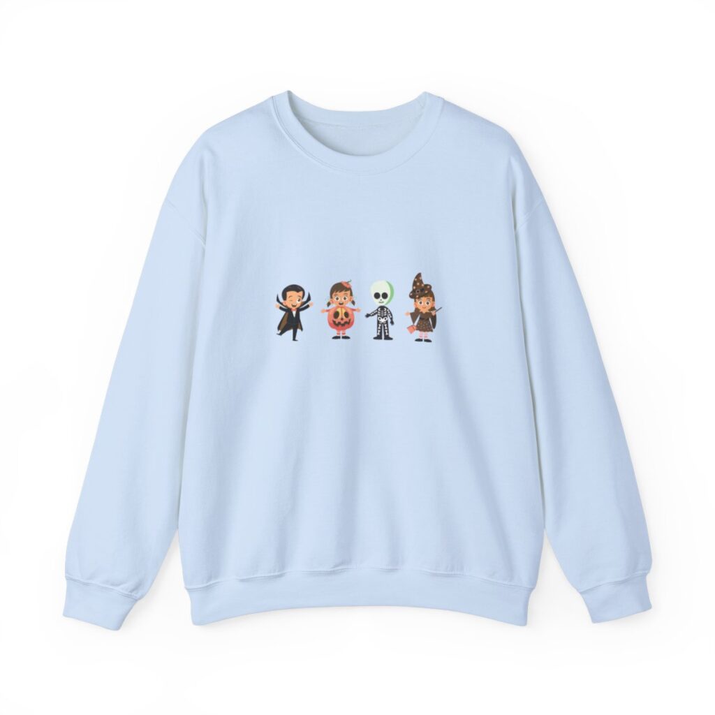 Cute Trick or Treating Kids Unisex Crewneck Sweatshirt