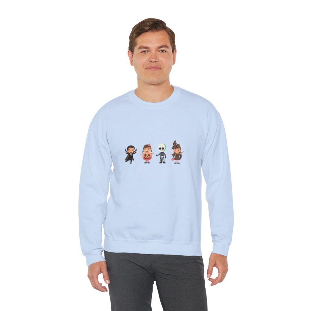 Cute Trick or Treating Kids Unisex Crewneck Sweatshirt