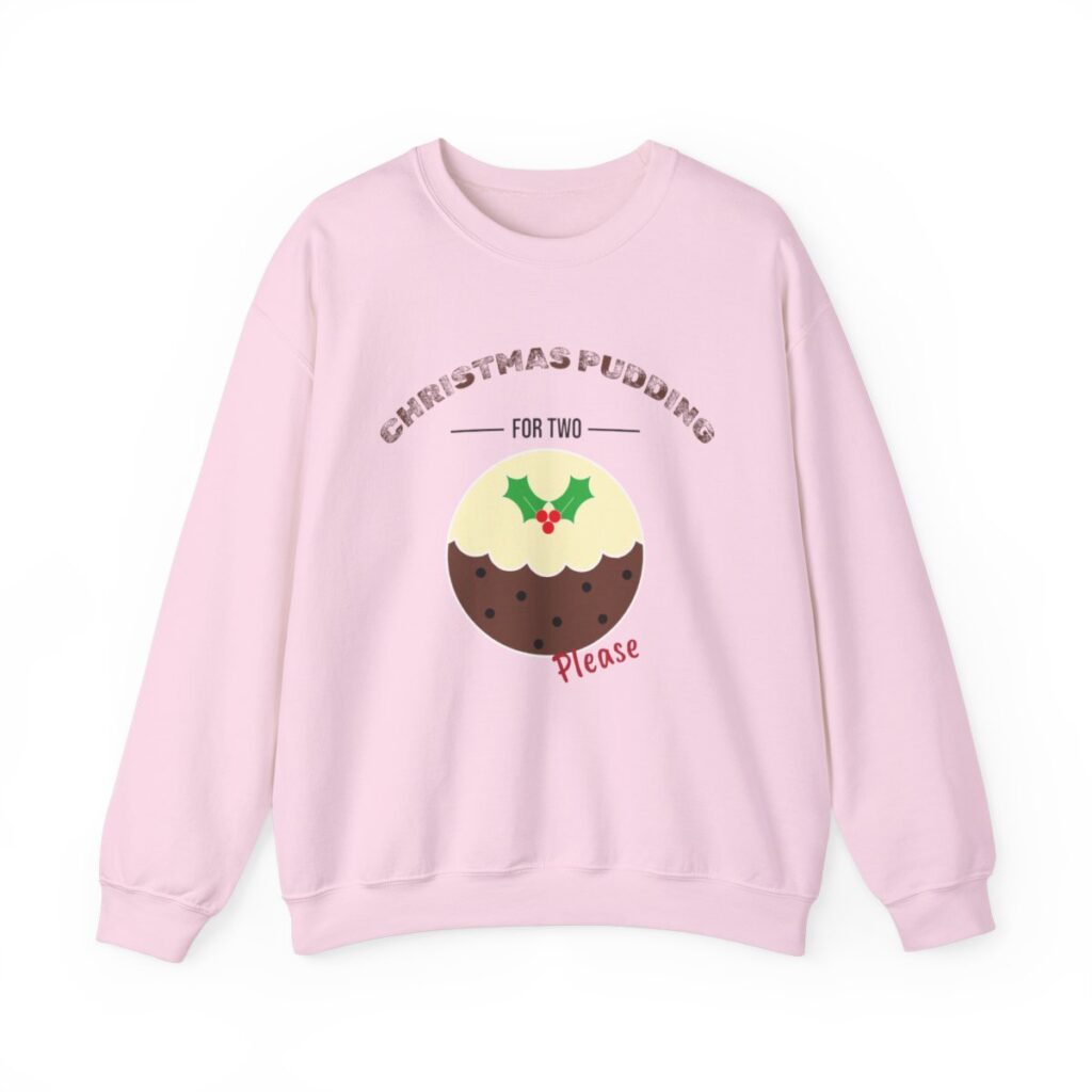 Christmas Pudding for Two Pregnancy Announcement Sweatshirt