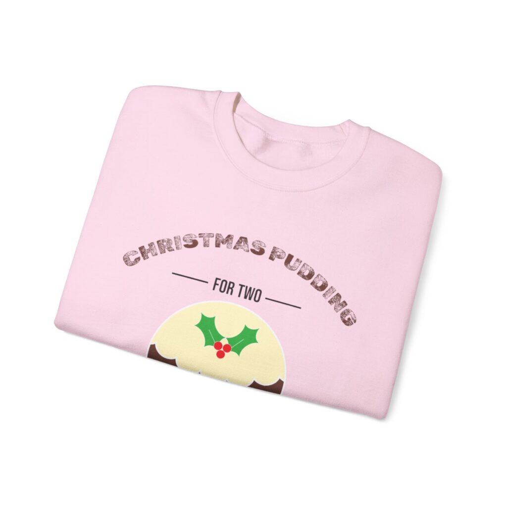 Christmas Pudding for Two Pregnancy Announcement Sweatshirt