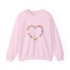 Vintage Pink Pumpkin Hearts Sweatshirt