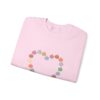 Vintage Pink Pumpkin Hearts Sweatshirt