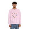 Vintage Pink Pumpkin Hearts Sweatshirt