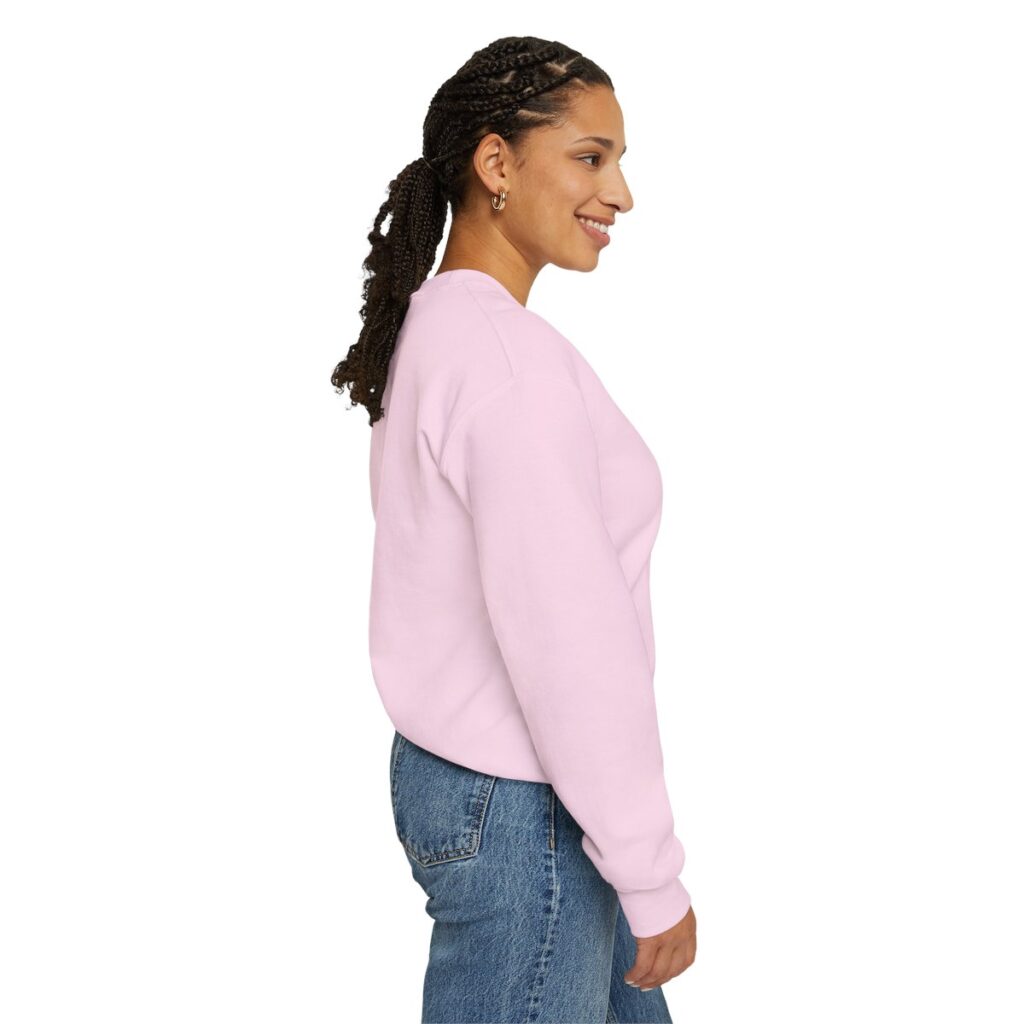 Vintage Pink Pumpkin Hearts Sweatshirt