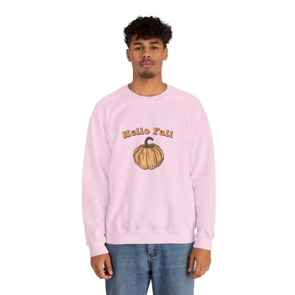 Hello Fall Pumpkin Sweatshirt - Cozy & Stylish for the Season