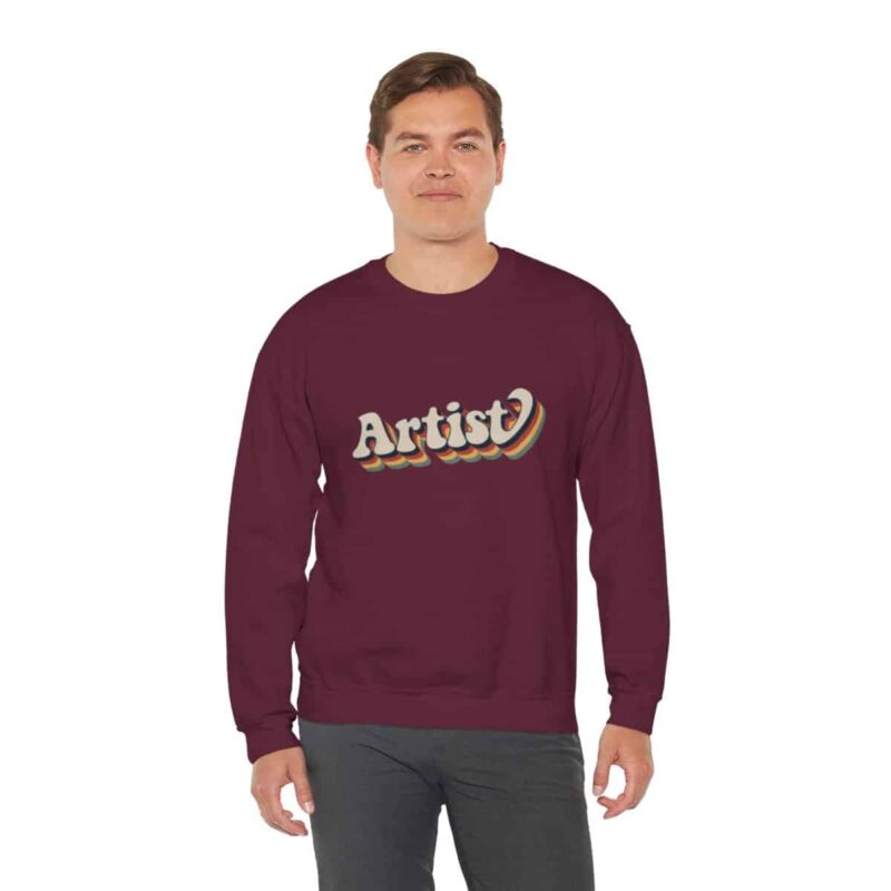 Retro Groovy Artist Sweatshirt