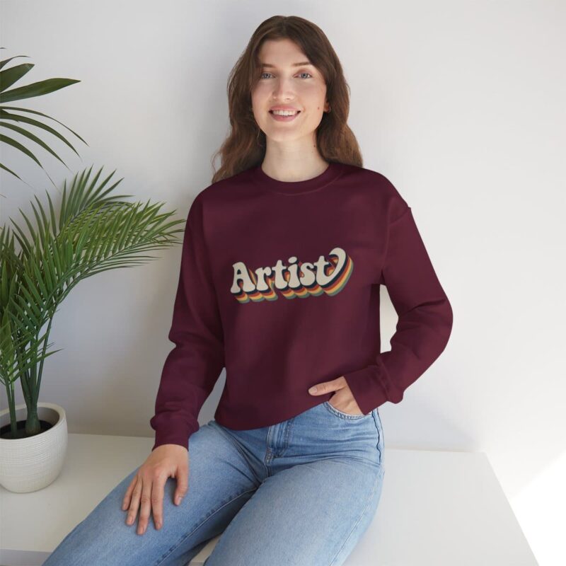 Retro Groovy Artist Sweatshirt