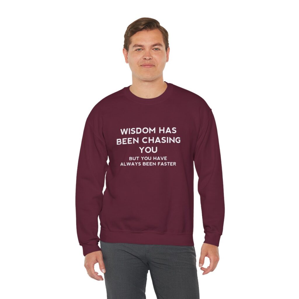 Chasing Wisdom Funny Sweatshirt