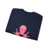 Pink Skull and Cross Bones Unisex Heavy Blend Crewneck Sweatshirt