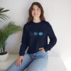 Vintage Blue Pumpkins Fall Unisex Crewneck Sweatshirt