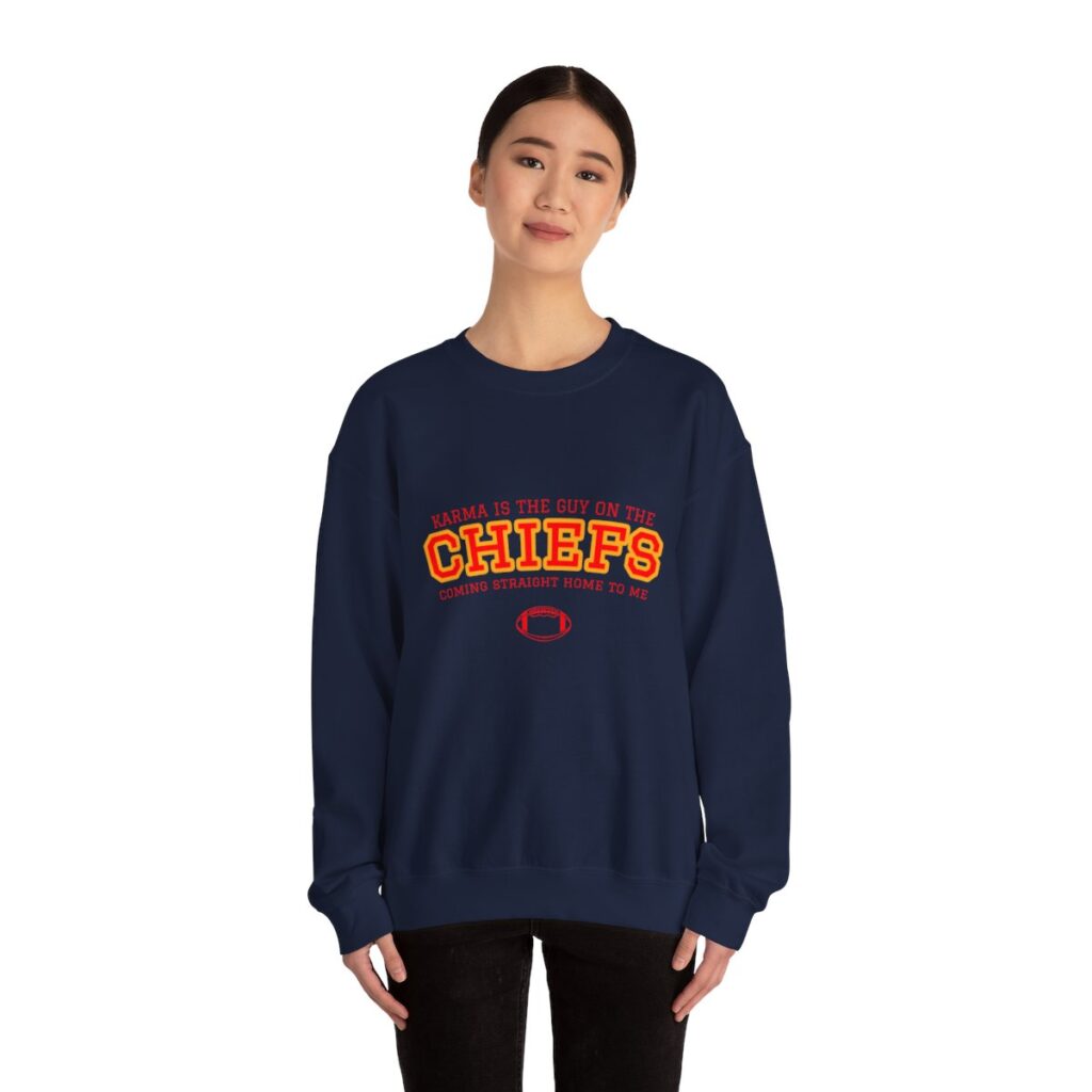 Funny Taylor Swift Travis Kelce Karma Sweatshirt