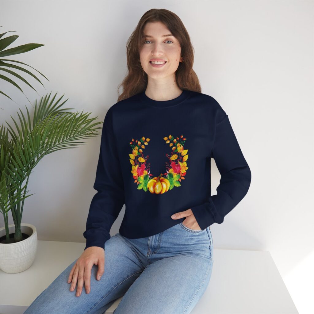 Fall Wreath Unisex Crewneck Sweatshirt