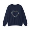 Vintage Blue Pumpkin Heart Crewneck Sweatshirt