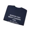 Chasing Wisdom Funny Sweatshirt