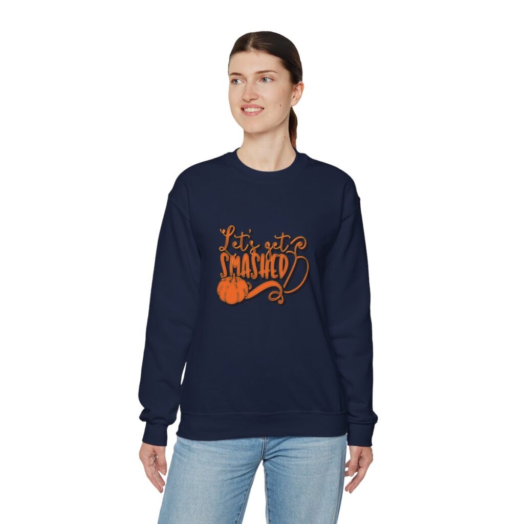 Let's Get Smashed Pumpkin Unisex Crewneck Sweatshirt