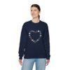 Vintage Blue Pumpkin Heart Unisex Crewneck Sweatshirt