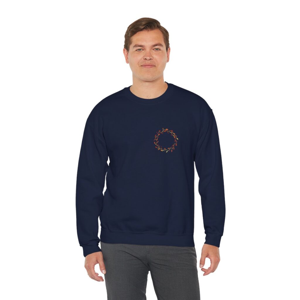 Beautiful Fall Wreath Thanksgiving Sweatshirt