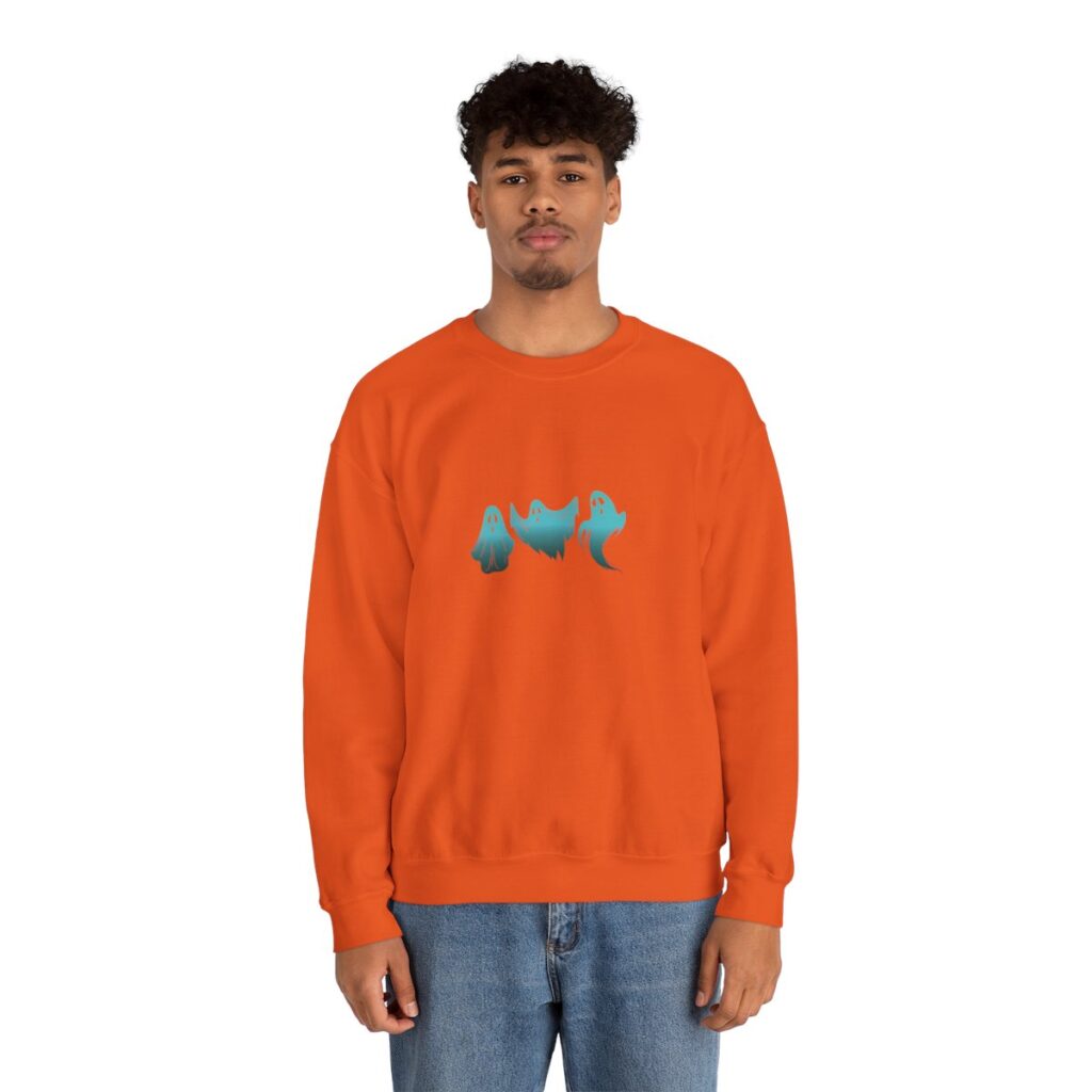 Blue Ghosts Halloween Sweatshirt