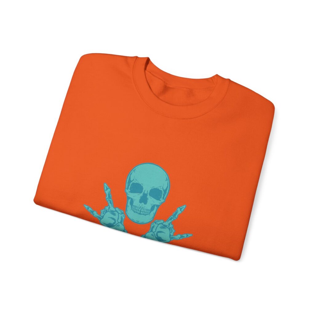 Teal Skull and Cross Bones Sweatshirt