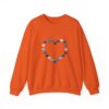 Vintage Blue Pumpkin Heart Crewneck Sweatshirt