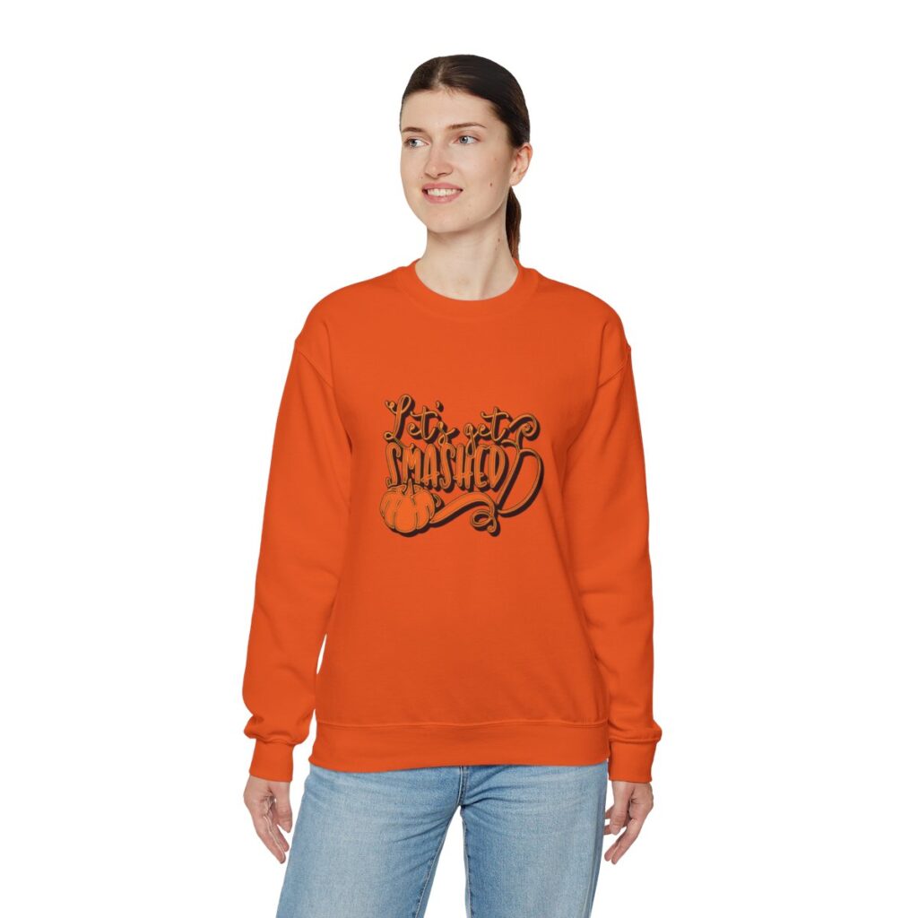 Let's Get Smashed Pumpkin Unisex Crewneck Sweatshirt