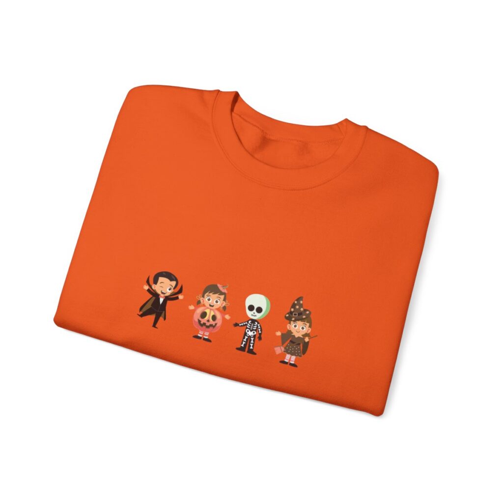 Cute Trick or Treating Kids Unisex Crewneck Sweatshirt