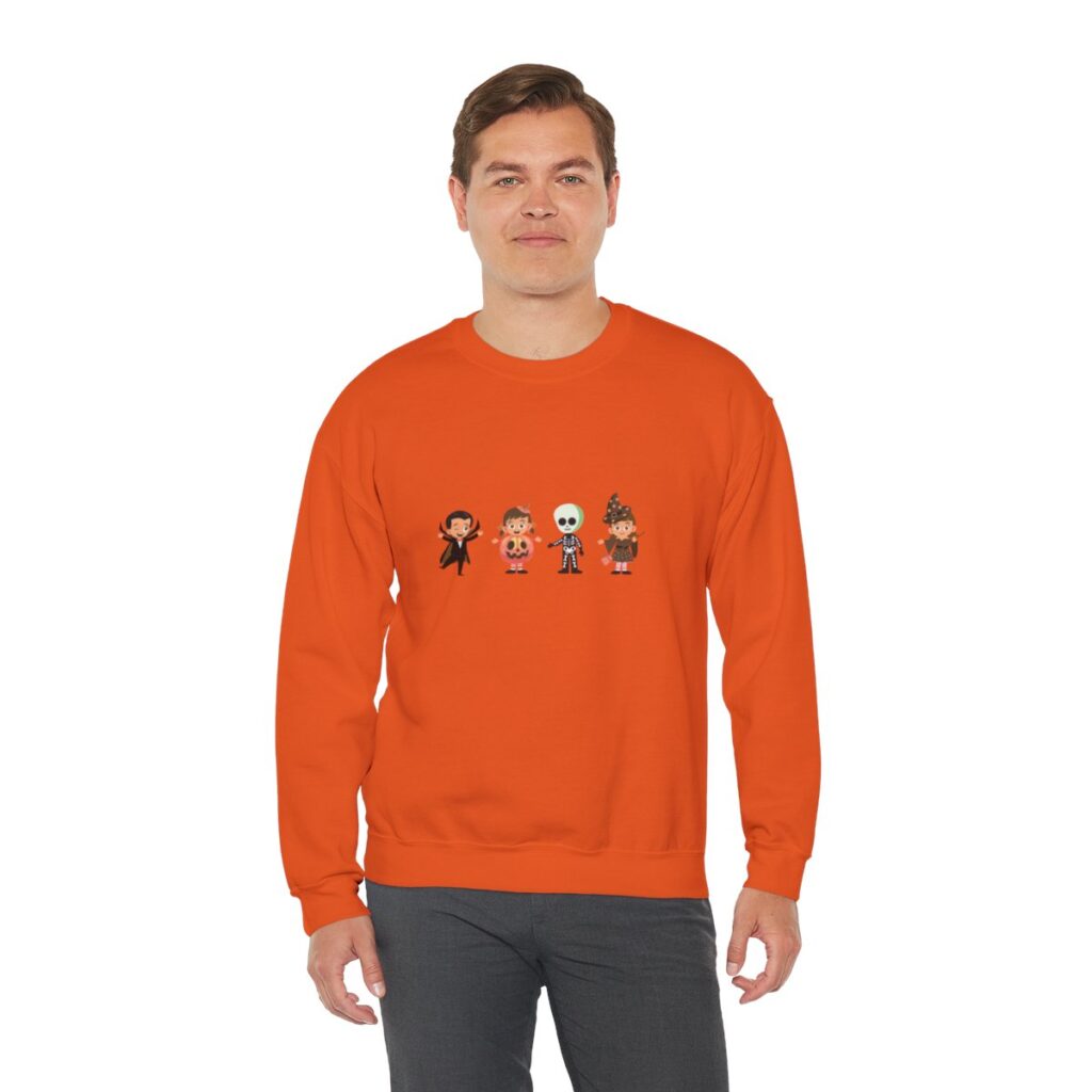 Cute Trick or Treating Kids Unisex Crewneck Sweatshirt