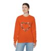 Vintage Blue Pumpkin Heart Unisex Crewneck Sweatshirt