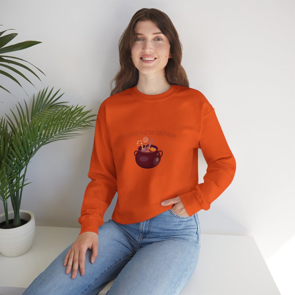 Unisex Heavy Blend Crewneck Sweatshirt Witch Candy