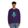 Teal Skull and Cross Bones Sweatshirt