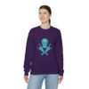 Teal Skull and Cross Bones Sweatshirt