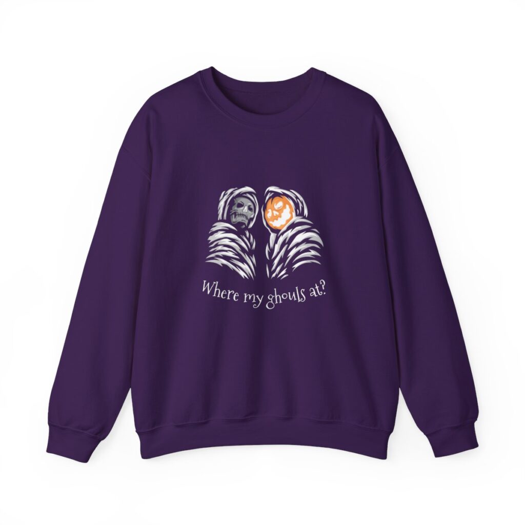 Unisex Heavy Blend Crewneck Sweatshirt Where my ghouls at