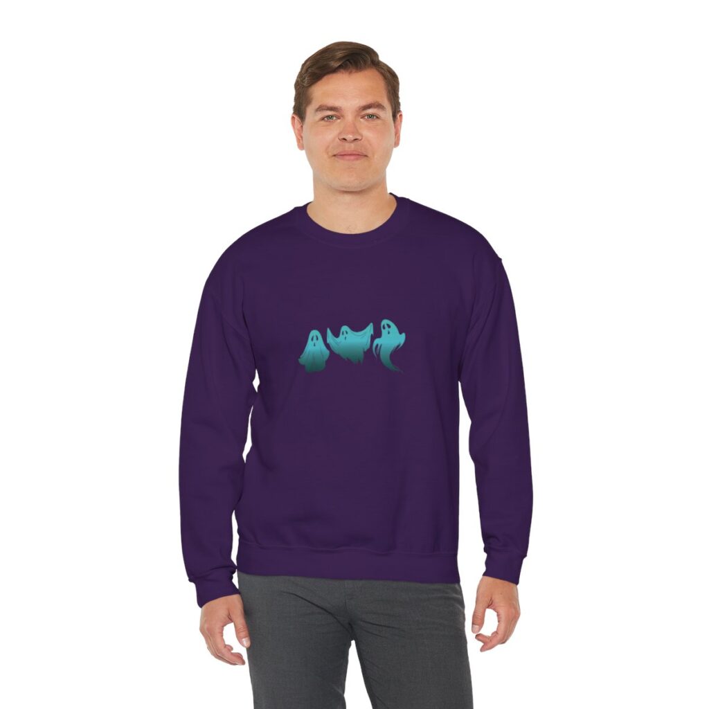 Blue Ghosts Halloween Sweatshirt