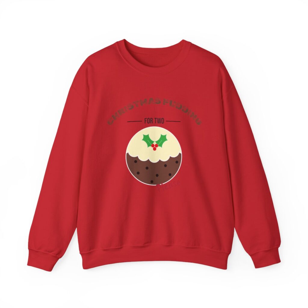 Christmas Pudding for Two Pregnancy Announcement Sweatshirt