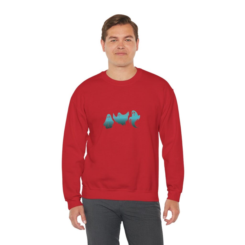 Blue Ghosts Halloween Sweatshirt