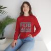 Fur Mama Checkerboard Racing Print Sweatshirt