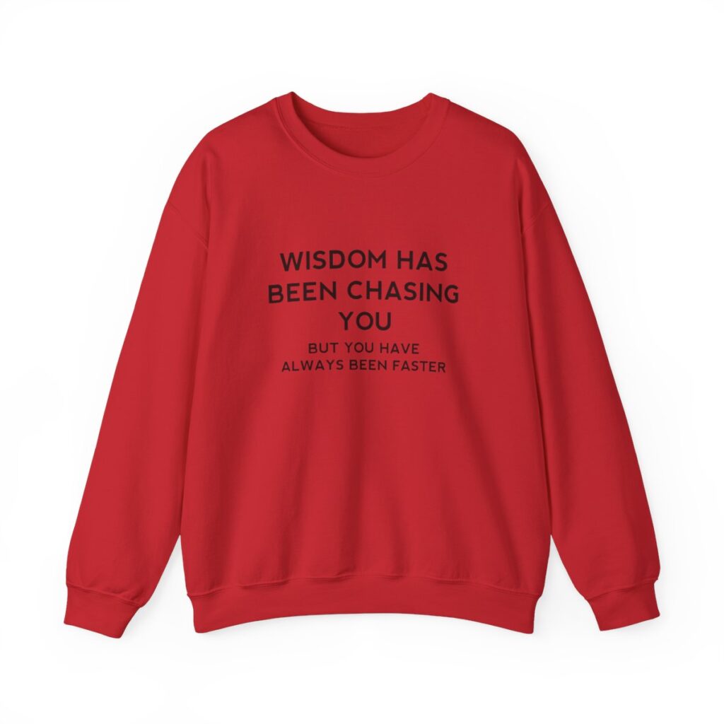 Chasing Wisdom Funny Sweatshirt