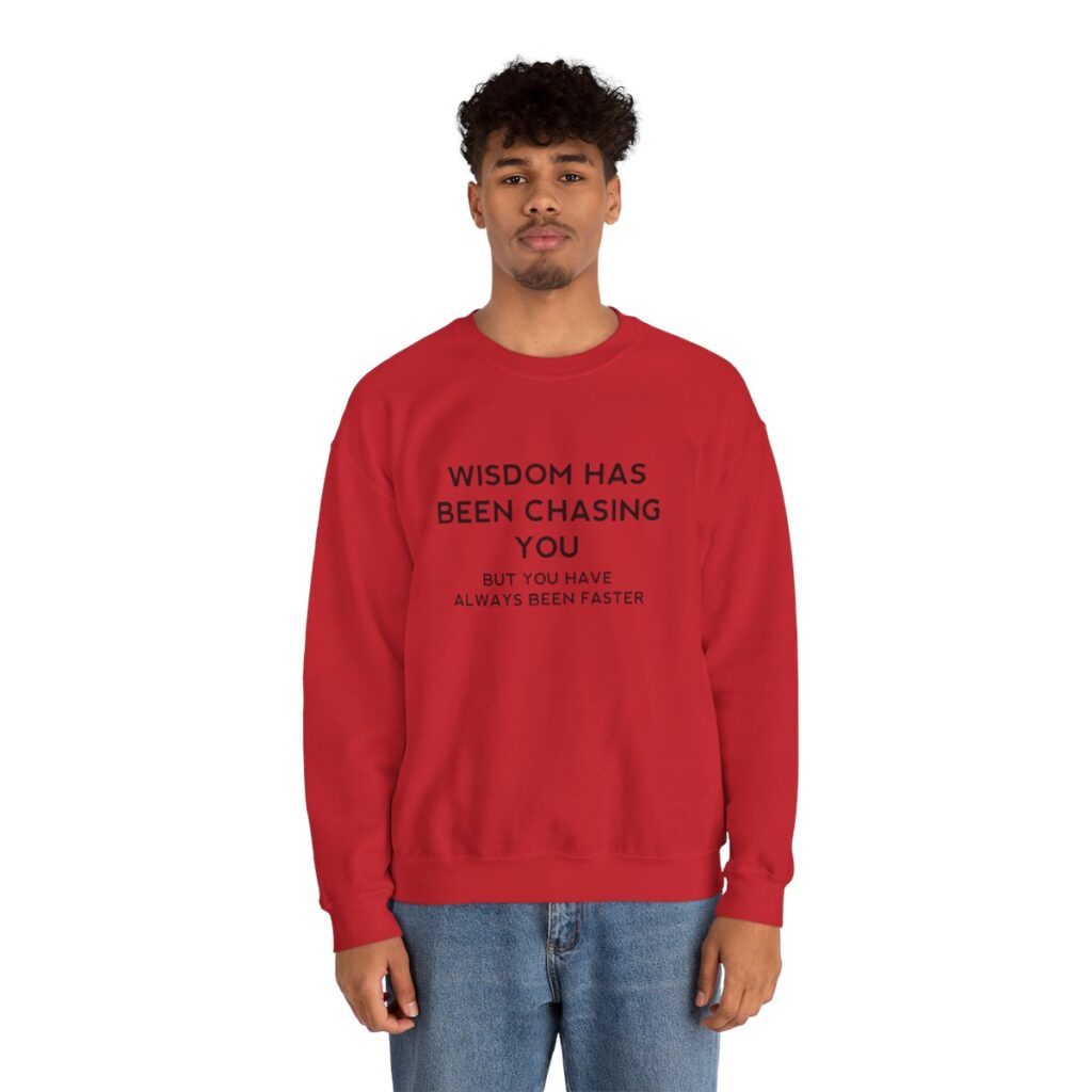 Chasing Wisdom Funny Sweatshirt