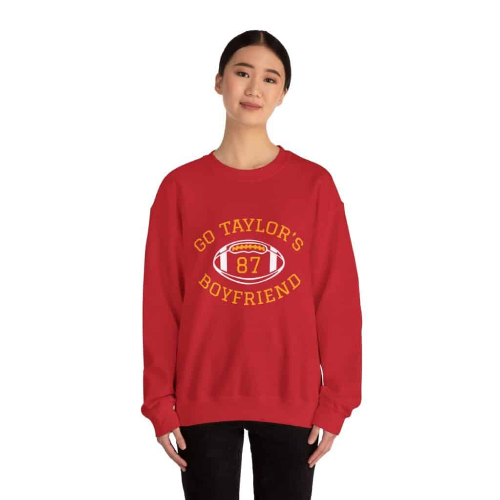 Go Taylor's Boyfriend Funny Taylor Swift Travis Kelce Sweatshirt